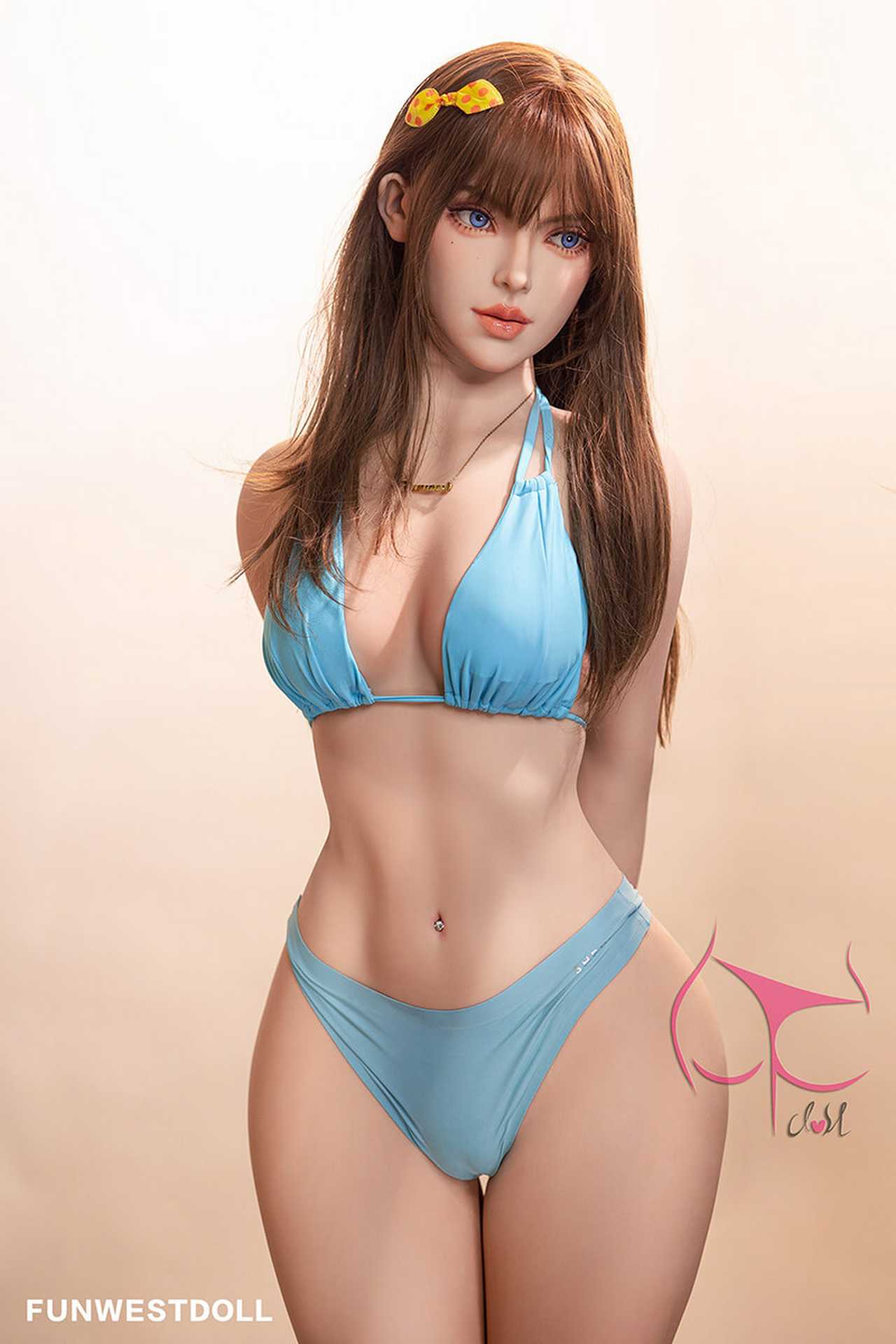 Funwest Love Doll Jeanette: 157cm TPE with Small C-Cup Breasts in Purple Swimwear Any Love Doll Funwest