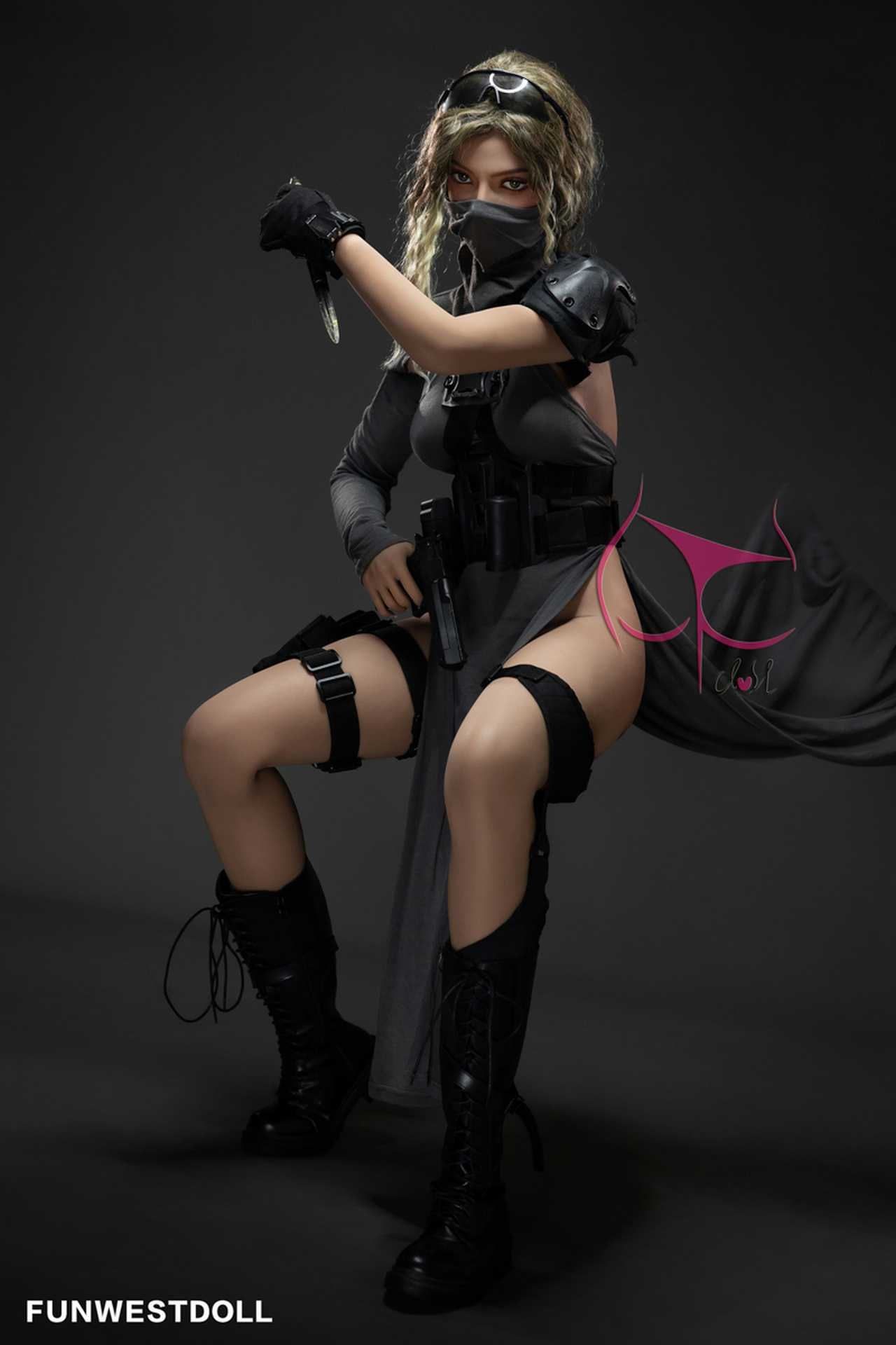 Funwest Love Doll Zuri: 155cm Sexy Teen SWAT Team Member with F-Cup Breasts Any Love Doll Funwest