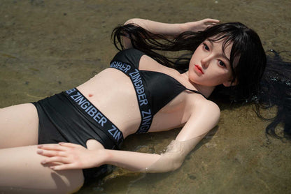 Gladys: Beach Beauty - Black Bikini Silicone Sex Doll Any Love Doll Zelex dolls - SILICONE