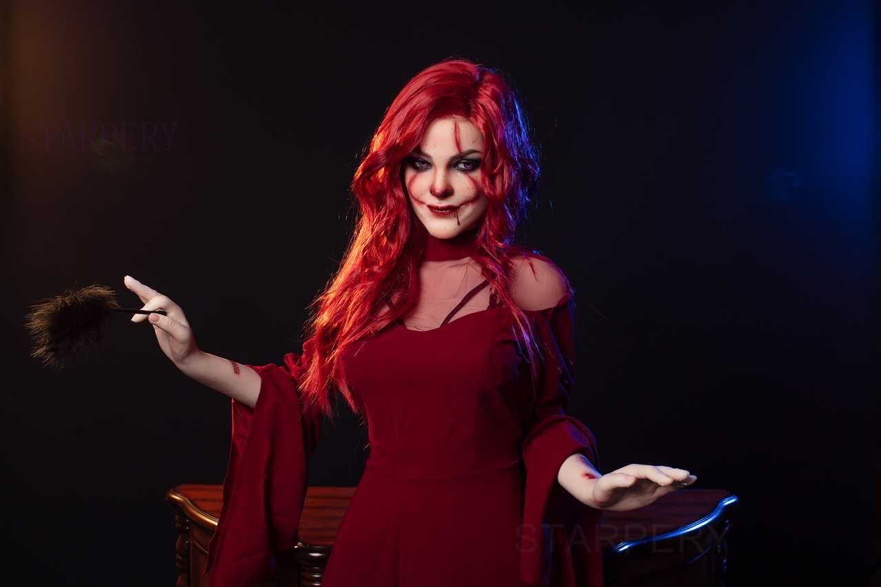 Iole: 169cm Starpery Love Doll - Halloween Face, C Cup, Full Silicone Any Love Doll Starpery