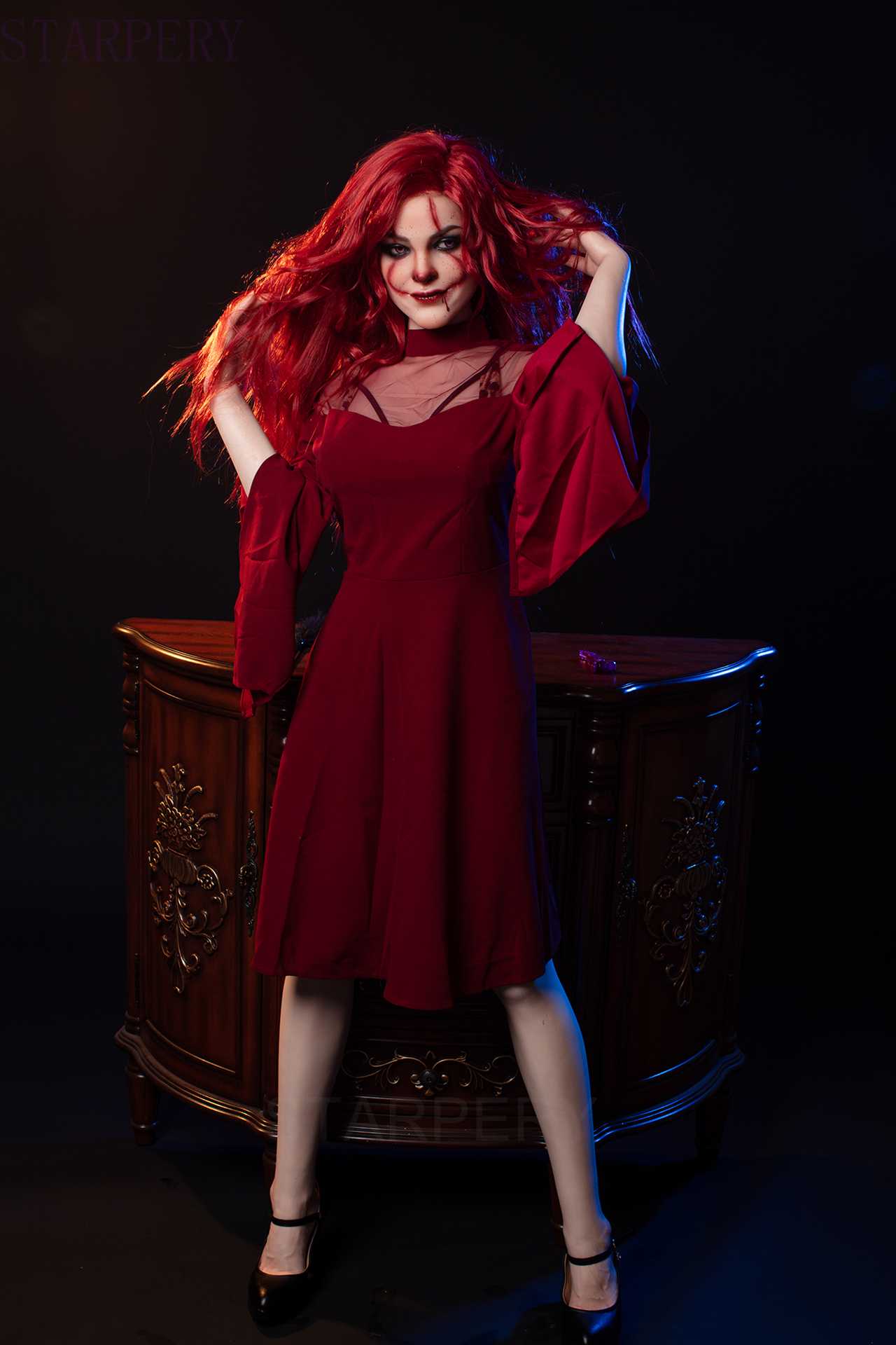 Iole: 169cm Starpery Love Doll - Halloween Face, C Cup, Full Silicone Any Love Doll Starpery