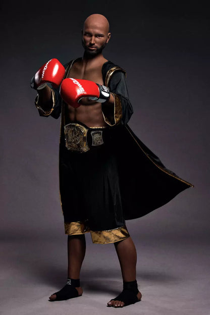 Irontech Dolls presents Thomas - Training with Attractive African American Male Love Doll Any Love Doll IRONTECH MALE DOLLS - TPE