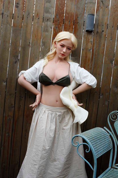Loretta: 156cm Blonde Asian Starpery Love Doll with Full Silicone Body Any Love Doll Starpery