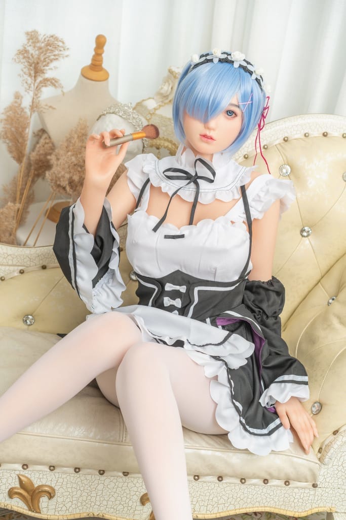 Maid for Pleasure: Leah Blue Hair Sex Doll Any Love Doll Zelex dolls - SILICONE