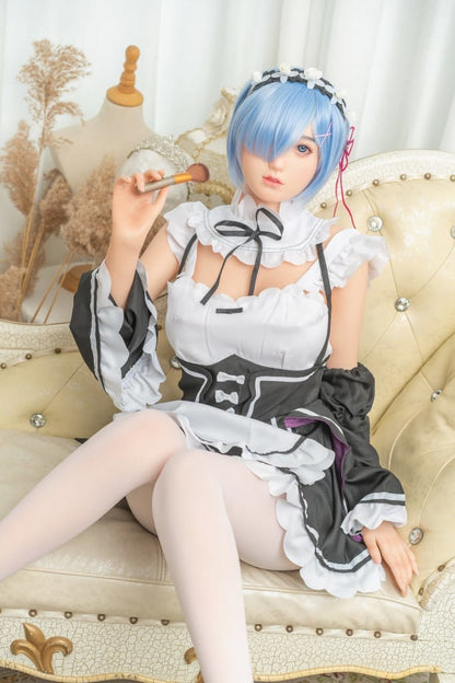 Maid for Pleasure: Leah Blue Hair Sex Doll Any Love Doll Zelex dolls - SILICONE