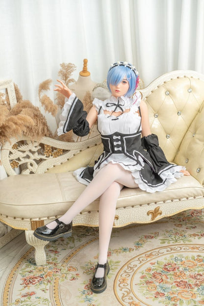 Maid for Pleasure: Leah Blue Hair Sex Doll Any Love Doll Zelex dolls - SILICONE