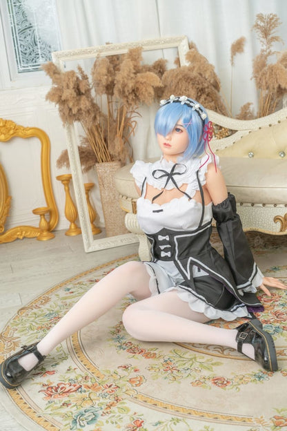 Maid for Pleasure: Leah Blue Hair Sex Doll Any Love Doll Zelex dolls - SILICONE