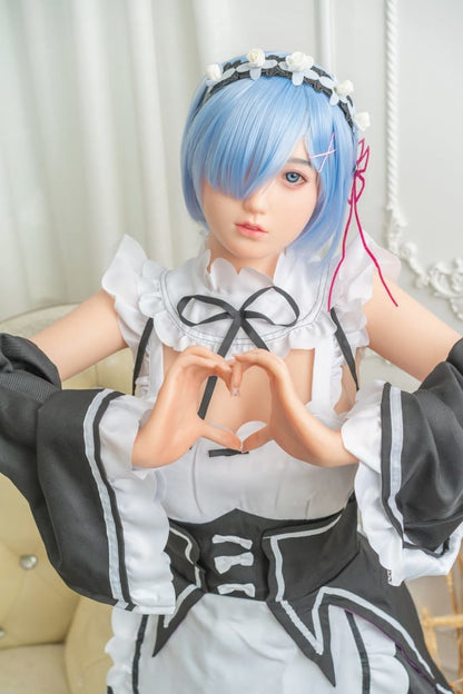 Maid for Pleasure: Leah Blue Hair Sex Doll Any Love Doll Zelex dolls - SILICONE