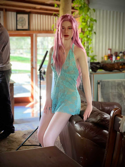 Maud: Alluring Pink-Haired Teen Love Doll with Petite A-Cup Breasts Any Love Doll Starpery