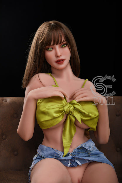 Introducing Tianna, the Realistic TPE Love Doll by SEDoll with Mesmerizing Green Eyes and Flawless Features