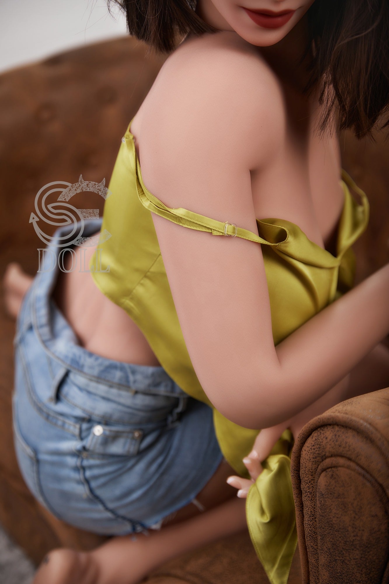 Introducing Tianna, the Realistic TPE Love Doll by SEDoll with Mesmerizing Green Eyes and Flawless Features