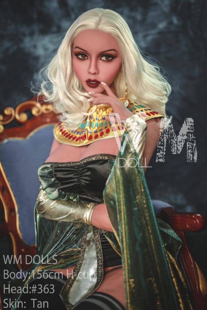Introducing WM Dolls' Sariyah: Exquisite 156cm H-Cup Love Doll in Stunning Cleopatra Attire, Head #363