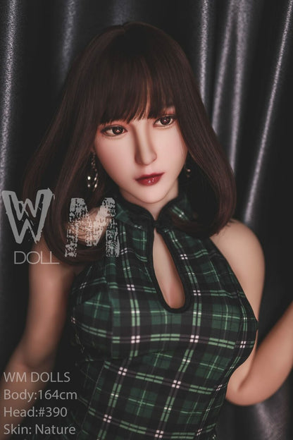 WM Dolls Carly: 164 cm D-Cup Love Doll with Head 390 | Innocent Teen Model featuring Small Round Butt