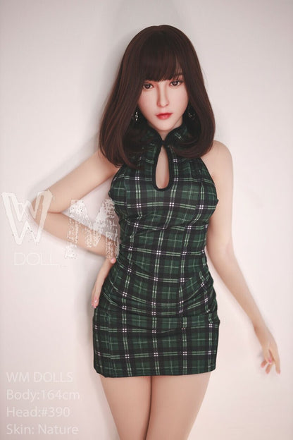 WM Dolls Carly: 164 cm D-Cup Love Doll with Head 390 | Innocent Teen Model featuring Small Round Butt