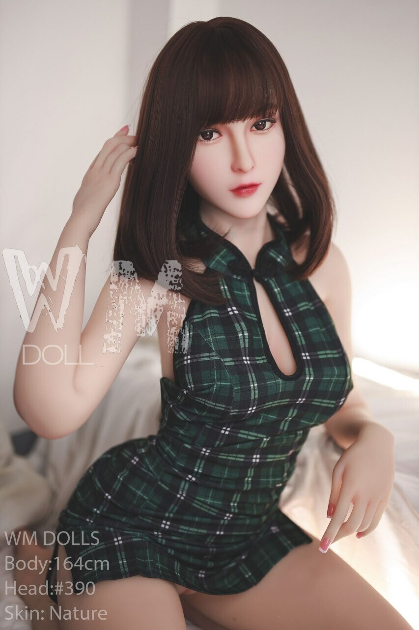 WM Dolls Carly: 164 cm D-Cup Love Doll with Head 390 | Innocent Teen Model featuring Small Round Butt