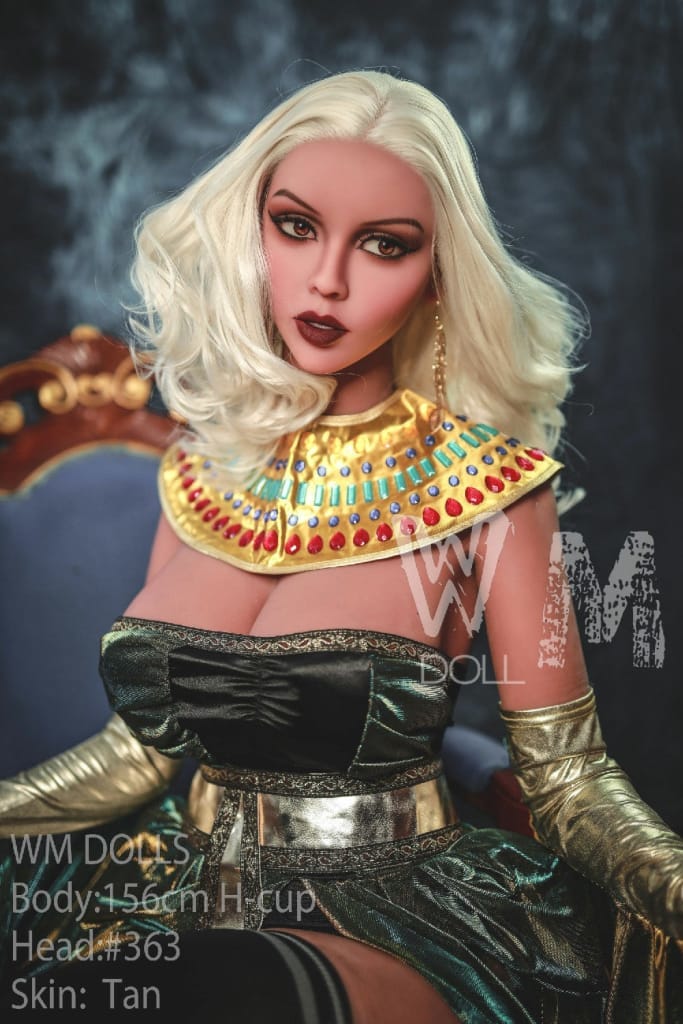 Introducing WM Dolls' Sariyah: Exquisite 156cm H-Cup Love Doll in Stunning Cleopatra Attire, Head #363