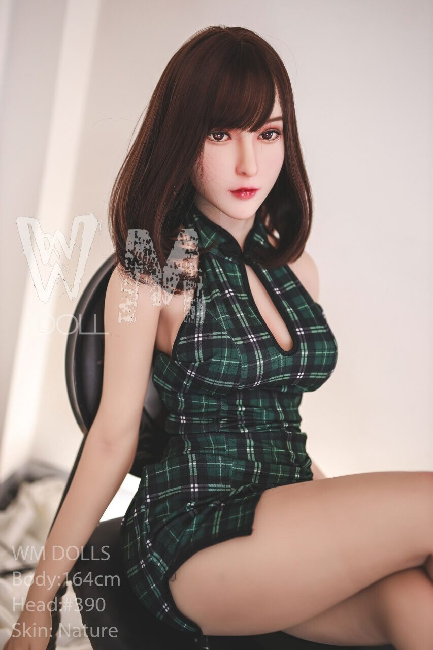 WM Dolls Carly: 164 cm D-Cup Love Doll with Head 390 | Innocent Teen Model featuring Small Round Butt