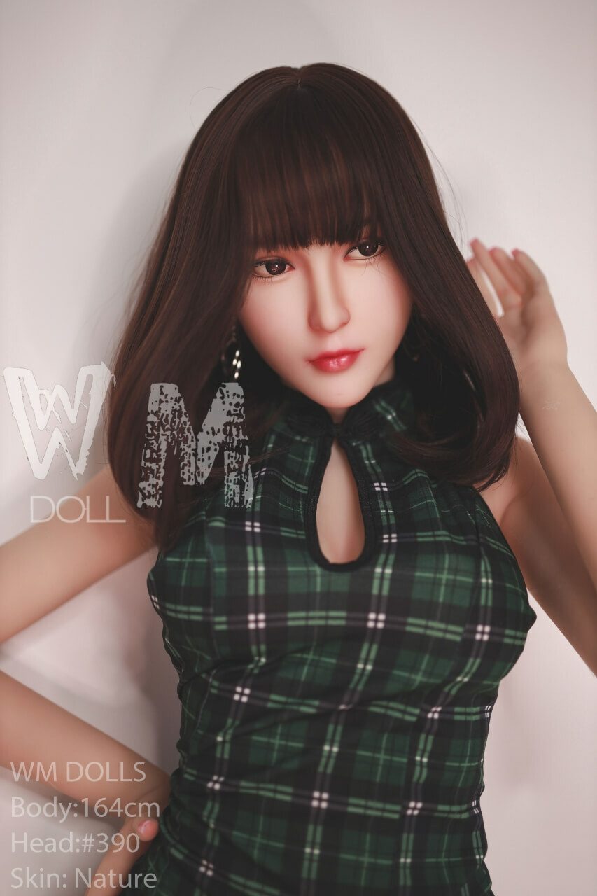 WM Dolls Carly: 164 cm D-Cup Love Doll with Head 390 | Innocent Teen Model featuring Small Round Butt