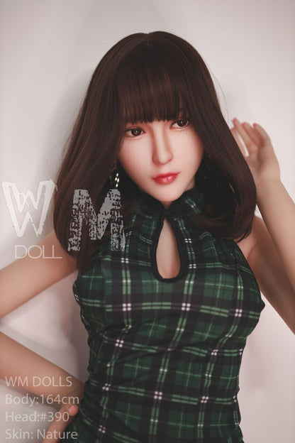 WM Dolls Carly: 164 cm D-Cup Love Doll with Head 390 | Innocent Teen Model featuring Small Round Butt