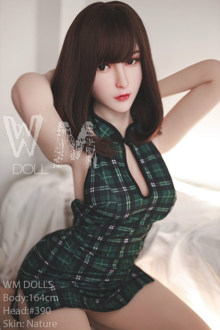WM Dolls Carly: 164 cm D-Cup Love Doll with Head 390 | Innocent Teen Model featuring Small Round Butt