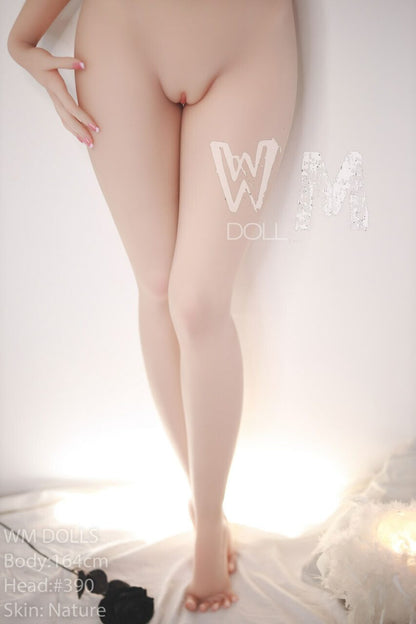 WM Dolls Carly: 164 cm D-Cup Love Doll with Head 390 | Innocent Teen Model featuring Small Round Butt