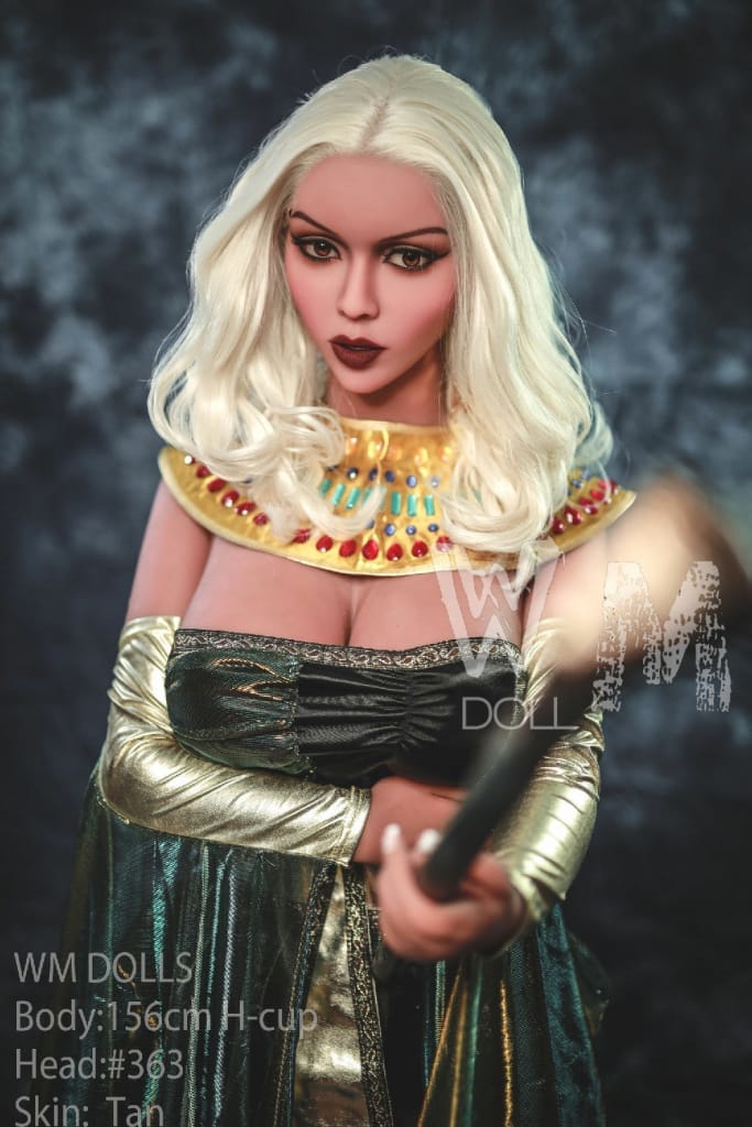 Introducing WM Dolls' Sariyah: Exquisite 156cm H-Cup Love Doll in Stunning Cleopatra Attire, Head #363