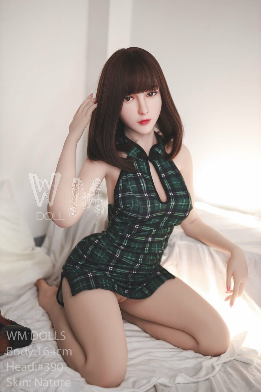 WM Dolls Carly: 164 cm D-Cup Love Doll with Head 390 | Innocent Teen Model featuring Small Round Butt