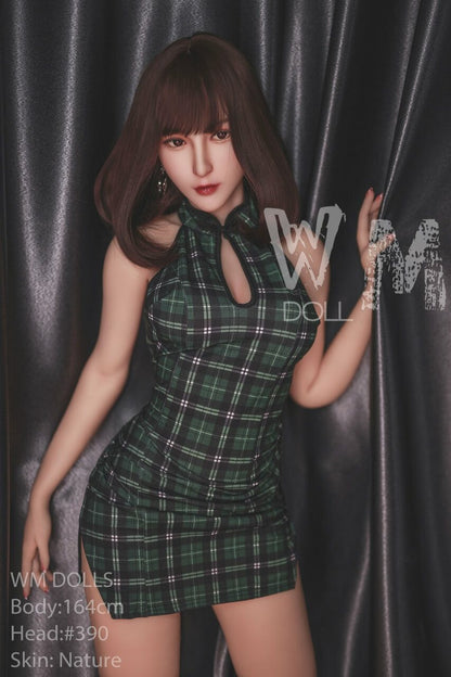 WM Dolls Carly: 164 cm D-Cup Love Doll with Head 390 | Innocent Teen Model featuring Small Round Butt