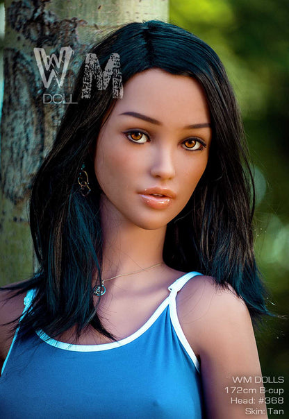 WM Dolls River 172cm B-Cup Brunette Blue Love Doll Head #368