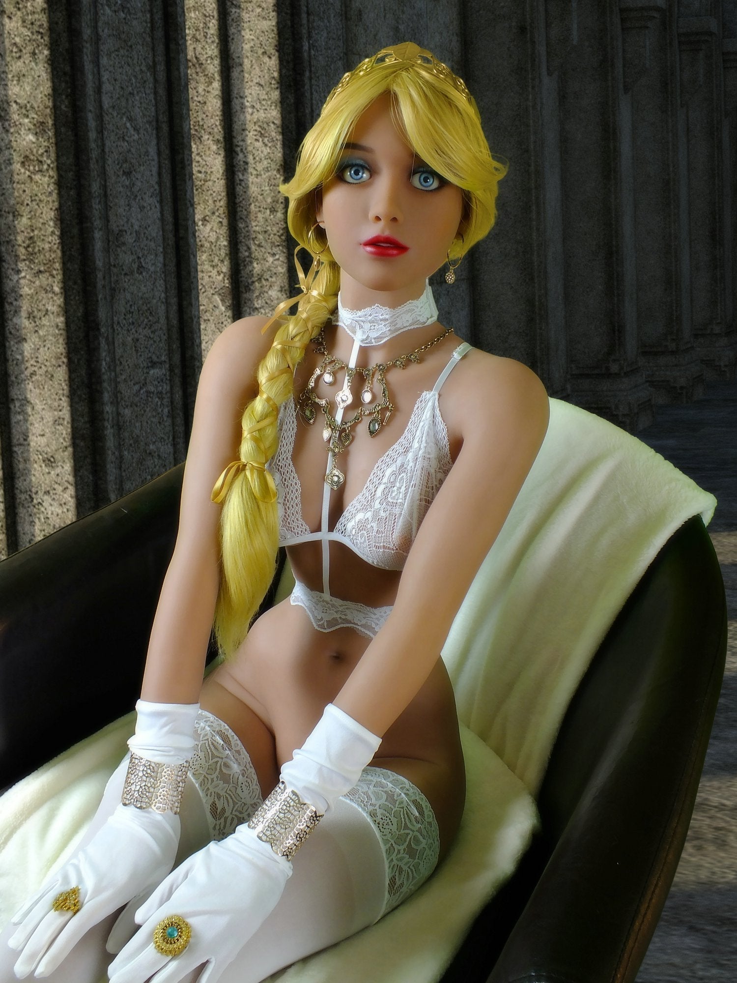 YL Dolls Adelaide: Stunning 168cm Blonde Sex Doll with Blue Eyes and Slim Body Any Love Doll YL